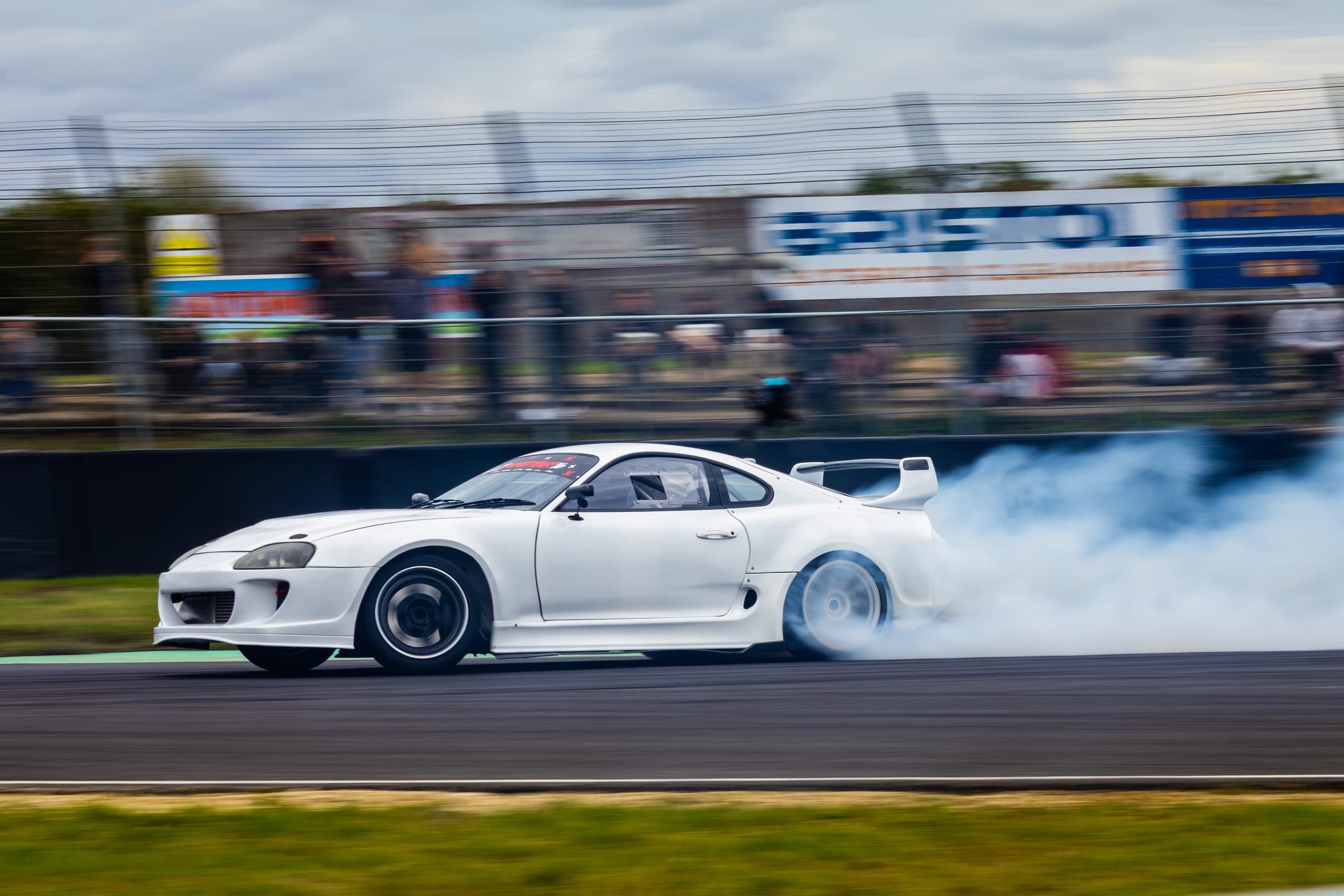 Oliver Evans drifting at AdamLZ World Tour 2026