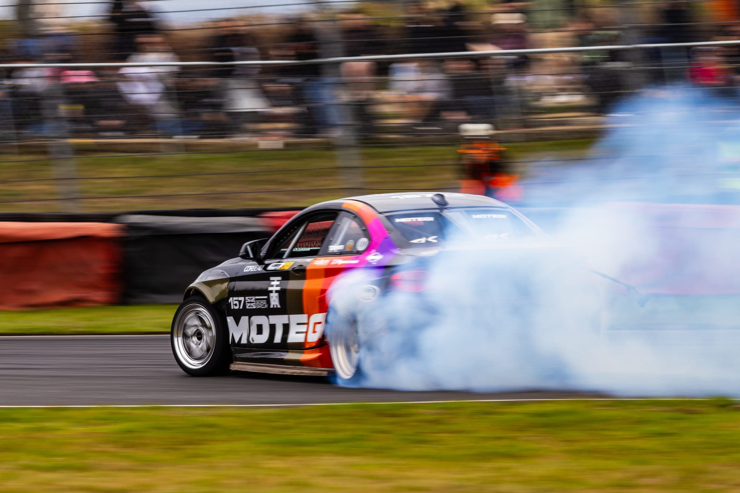 George Barclay drifting at AdamLZ World Tour 2026
