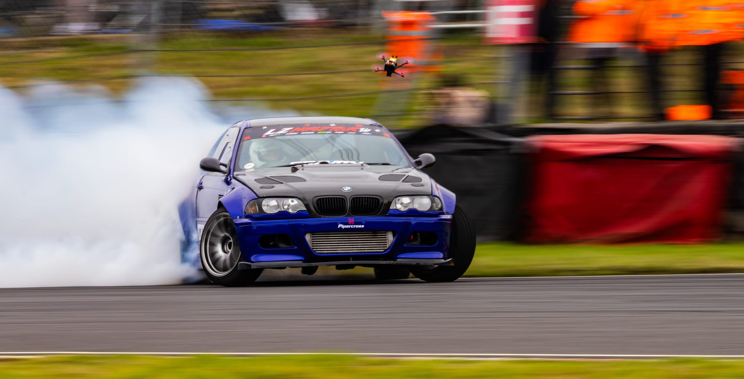 Shane Faber drifting at AdamLZ World Tour 2026