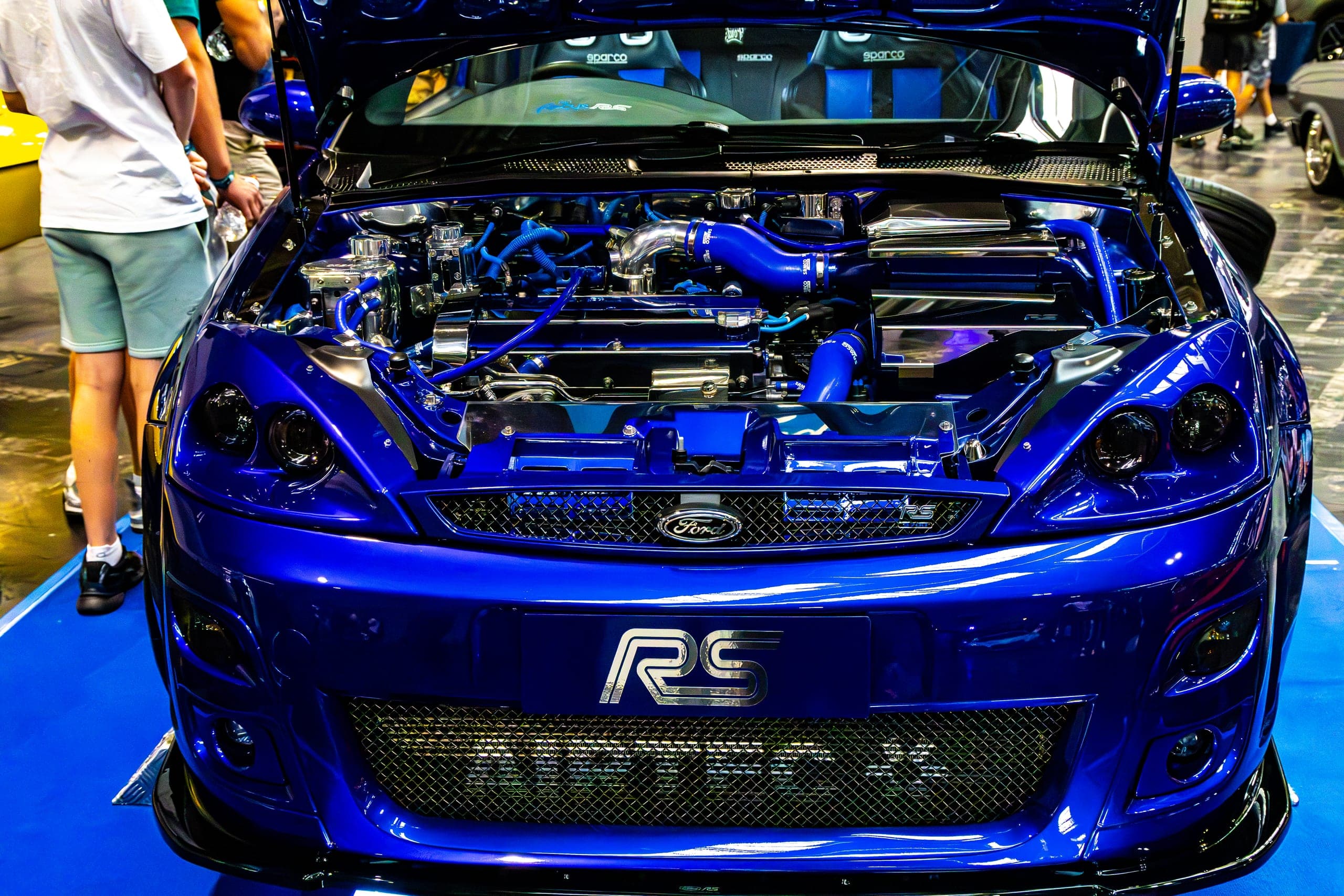 A dressed engine bay in blue, Gravity 2026